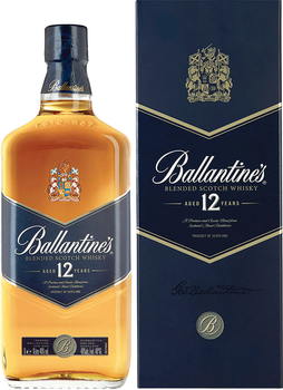Виски Ballantine's 12 лет выдержки 1 л 40% (5000299604038_5000299604083)