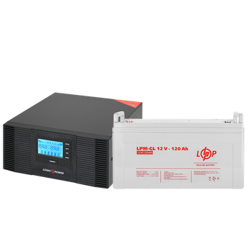 Комплект резервного питания LP (LogicPower) ИБП + гелевая батарея (UPS B1500 + АКБ GL 1440W)