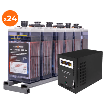 Комплект резервного питания для предприятий LP (LogicPower) ИБП + OPzS батарея (UPS B7000 + АКБ OPzS 15456W)