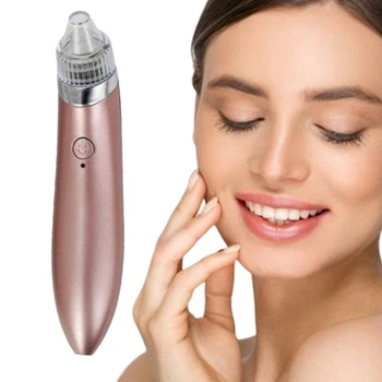 Вакуумний апарат для чищення обличчя Beauty XN-8030 рожевий п'ятьма режимами + 4 насадки