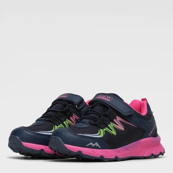 Sneakersy dziecięce dla dziewczynki na rzepy Sprandi Earth Gear CP86-22753(IV)DZ 32 Niebieski z różowym (5904862539751)