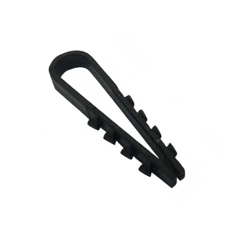 Зажим елочка 10 mm для кругл.каб (100 шт) НЕЙЛОН, черные