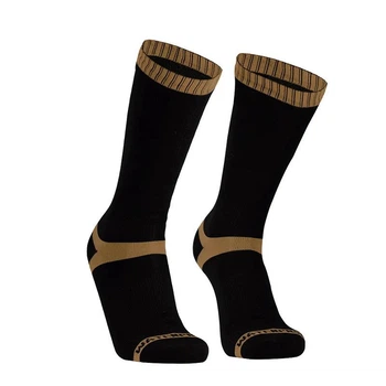 Шкарпетки водонепроникні Dexshell Hytherm Pro Socks, розмір L (43-46), чорні з коричневою смугою