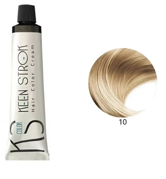Крем-краска для волос Keen Strok Hair Color Cream 10 (платиновый блондин) 100 мл