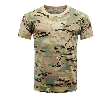 Тактическая футболка CoolTouch, высококачественная дышащая футболка Мультикам, потоотводящая р.M