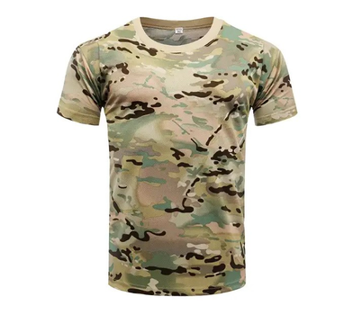 Тактическая футболка CoolTouch, высококачественная дышащая футболка Мультикам, потоотводящая р.XL