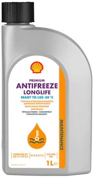 Антифриз Shell Premium LL, 1л (готовий G12+ черв.) (шт.)