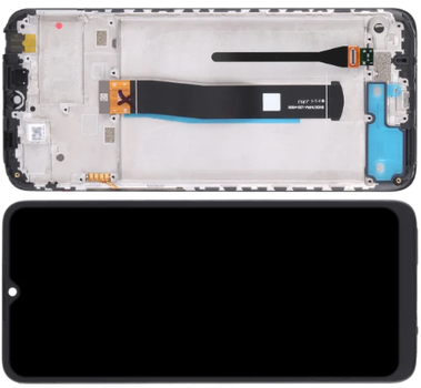Дисплей Original PRC для Xiaomi Redmi 10C, модуль в сборе с тачскрином и рамкой, черный