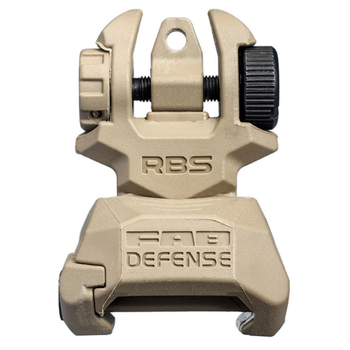 Цілик складаний FAB Defense RBS на планку Picatinny, колір Койот