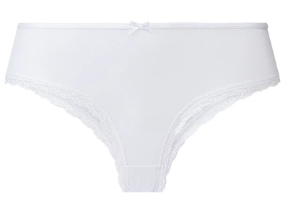 Трусики-хипстеры с кружевом для женщины Esmara Eco Soft & Micro 381363-1 L Белый