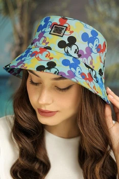 Женская летняя панама Bright Mickey Брекстон 1408 голубой 56-59р