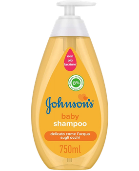 Безсульфатный шампунь для волос с дозатором Johnson's Baby 750мл