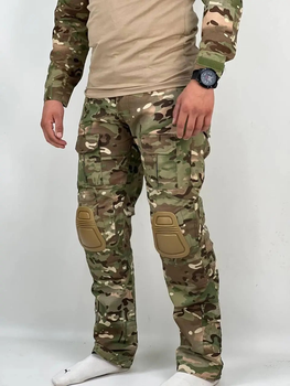 Тактичні штани з наколінниками Multicam для військових ЗСУ, розмір L