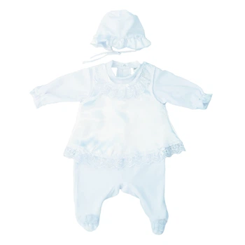 Костюм для крещения для девочки Little Angel 891 56 см Белый