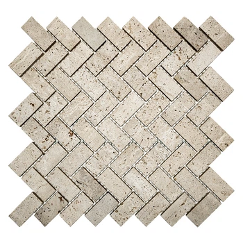 Мозаика из травертина Матовая МКР-5СН (47x23) Travertine Classic