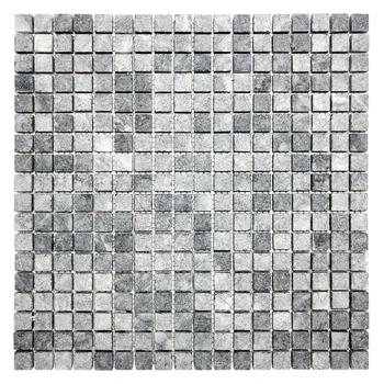 Мозаика из мрамора Матовая МКР-4СН (15x15) Black