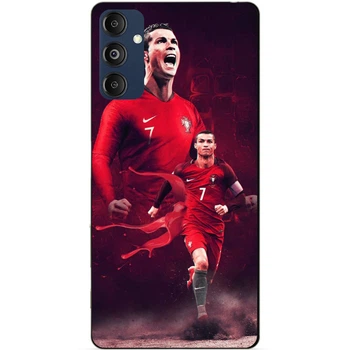 Силиконовый чехол бампер Candy для Samsung S21 FE с рисунком Ronaldo Португалия