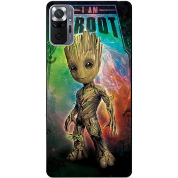 Силиконовый чехол бампер Candy для Xiaomi Redmi Note 10 Pro Groot Стражи галактики Грут