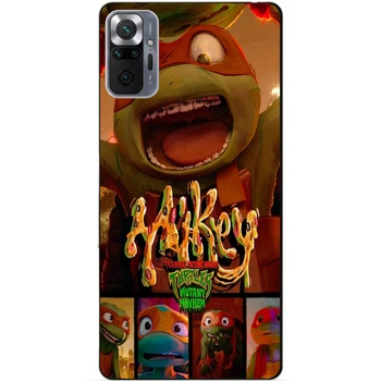Силиконовый чехол бампер Candy для Xiaomi Redmi Note 10 Pro Микеланджело Черепашки ниндзя