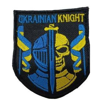 Шевроны Щиток "Ukraine knight " с вышивкой