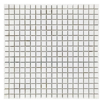 Thassos мозаика из мрамора полированная МКР-4П (15x15)