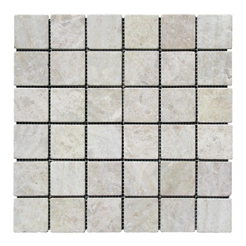 Кремовая Мраморная Мозаика Матовая МКР-3СВ (47x47)