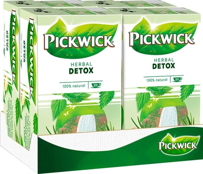Упаковка чаю трав'яного Pickwick Herbal Detox 4 шт х 20 пакетиків (8711000431696)