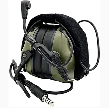 Активні навушники з мікрофоном Earmor M32 mod 3 Колір Foliage Green Тактичні