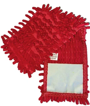 Насадка для швабри Eco Fabric з мікрофібри локшина, червоний (EF-1000-R)