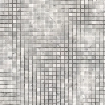 Мозаика Mozaico de LUX C-MOS BIANCO CARRARA POL (15x15) белый,серый мрамор за 1 ШТ