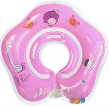 Коло для купання з брязкальцем Aqua Baby (Рожевий)