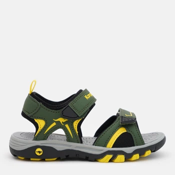 Подростковые сандалии для мальчика Kangaroos K-Mont II 18729-000-8504 35 Оливковый/Желтый (4061578712845)