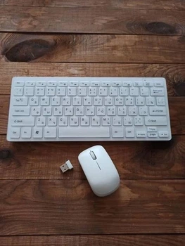 Суперплоская беспроводная клавиатура и мышь одним набором Mini Keyboard K-03 (005769) Оптическая мышь с высоким разрешением