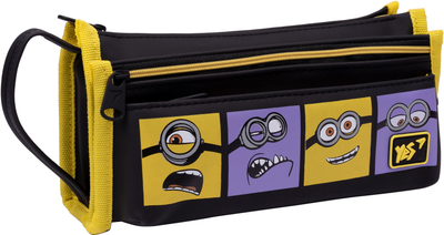 Пенал мягкий YES 2 отделения PH-19-2 Minions Черный (533237)