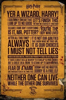 Плакат Harry Potter - Quotes (Постер) (8592839070566)