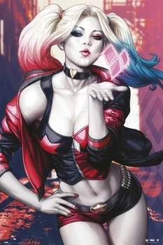Плакат Harley Quinn - Kiss (Постер) (8435497217488)