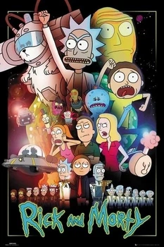 Плакат Rick and Morty - Wars (Постер) (5028486396474)