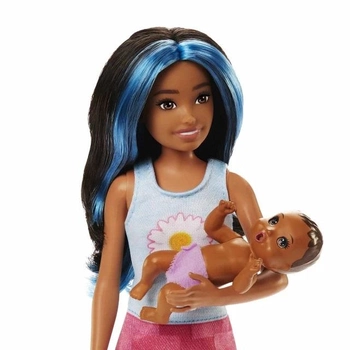 Zestaw Barbie Opiekunka Barbie i lalka bobas (194735098309)