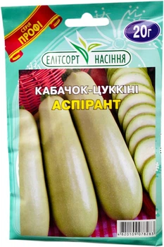 Семена кабачков кустовых Аспирант 20 г раннеспелый Элитсортсемена