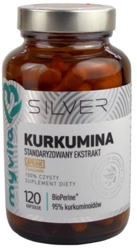 Добавка харчова Myvita Silver Curcumin 100% 120 капсул для імунітету (5903021590367)