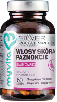Suplement diety Myvita Silver Włosy, Skóra, Paznokcie 60 kapsułek (5903021591029)