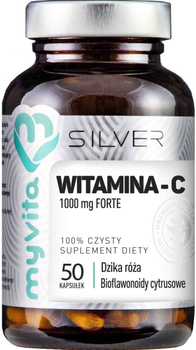Харчова добавка Myvita Silver Вітамін С 100% 50 капсул для імунітету (5903021590312)