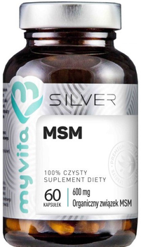 Myvita Silver MSM 100% 60 kapsułek Stawy (5903021590336)