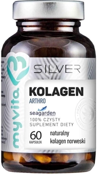 Добавка харчова Myvita Silver Collagen Arthro 100% 60 капсул Суглоби (5903021590374)