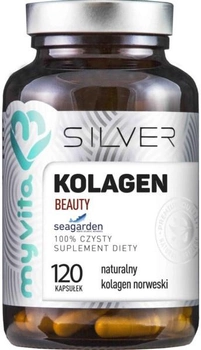 Харчова добавка Myvita Silver Collagen Beauty 100% 120 капсул (5903021590404)