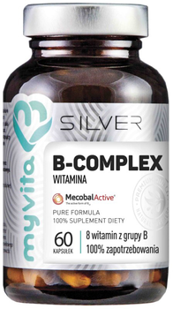 Myvita Silver Witamina B-Complex 100% 60 kapsułek (5903021590435)
