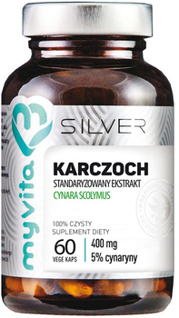 Myvita Silver Karczoch 400mg 60 kapsułek Wątroba (5903021592545)