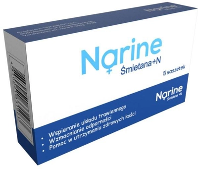 Харчова добавка Narum Narine Cream N 5 пакетиків Пробіотики Zakwaski (4850001331063)