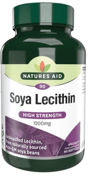Харчова добавка Лецитин Natures Aid 1200 мг 90 капсул (5023652250901)