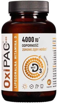 Харчова добавка Aronpharma Oxipac Lipo-D3 60 капсул 4000 (5904501363075)